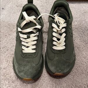 Tory Burch Olive Green Sneakers
